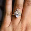 CORA | Pear Lab-Grown Diamond Accented Ring