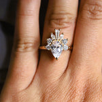 CORA | Pear Lab-Grown Diamond Accented Ring