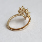 Ophelia | 1 ct. Pear Onyx Crown Ring