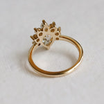 Ophelia | 1 ct. Pear Onyx Crown Ring