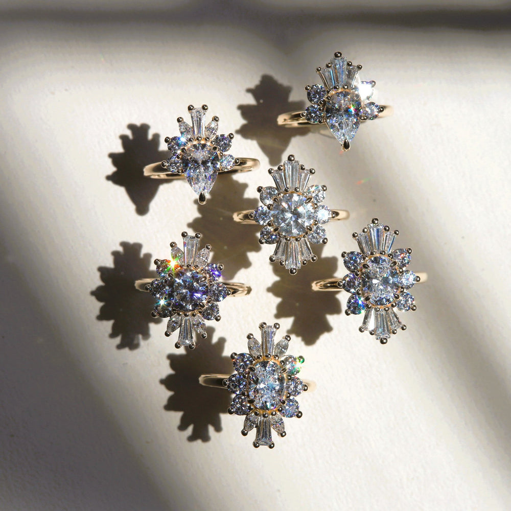DECORA | Pear Lab-Grown Diamond Accented Ring
