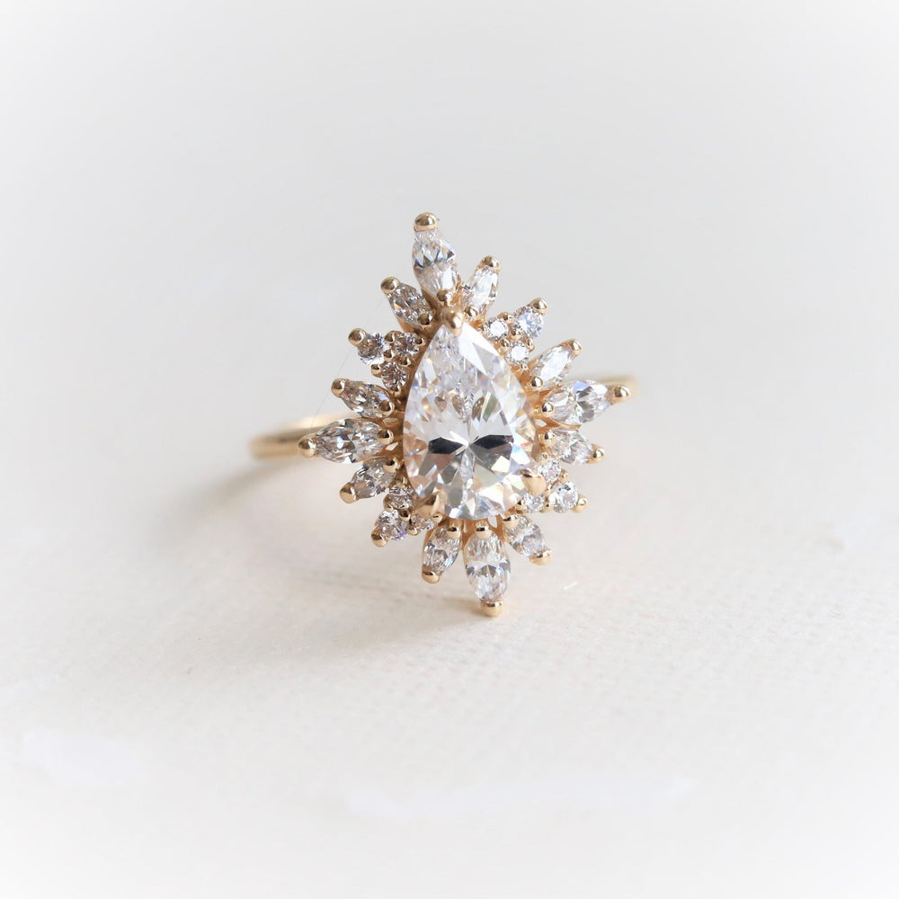 Lana | Pear Lab-Grown Diamond Halo Ring