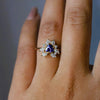 Layla | Tanzanite Trillion Halo Ring