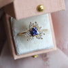 Layla | Tanzanite Trillion Halo Ring