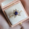 Layla | Tanzanite Trillion Halo Ring
