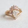 Alexis | 1 ct. Pear Lab-Grown Diamond Triangle Side Stone Ring