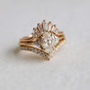 Alexis | 1 ct. Oval Lab-Grown Diamond & Triangle Side Stone Ring
