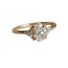Alexis | 1 ct. Oval Lab-Grown Diamond & Triangle Side Stone Ring