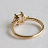 Alexis | 1 ct. Emerald Cut Lab-Grown Diamond & Triangle Side Stone Ring