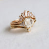 Alexis | 1 ct. Emerald Cut Lab-Grown Diamond & Triangle Side Stone Ring