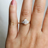 Alexis | 1 ct. Pear Lab-Grown Diamond Triangle Side Stone Ring