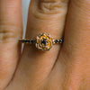 Rose | Black Diamond Pave' Rose Ring