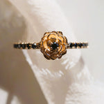 Rose | Black Diamond Pave' Rose Ring
