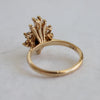 CORA | Pear Black Center Stone & White Diamond Ring
