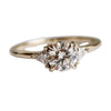 Alexis | 1 ct. Round Lab-Grown Diamond & Triangle Side Stone Ring