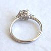 Alexis | 1 ct. Round Lab-Grown Diamond & Triangle Side Stone Ring
