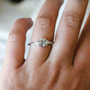 Alexis | 1 ct. Round Lab-Grown Diamond & Triangle Side Stone Ring