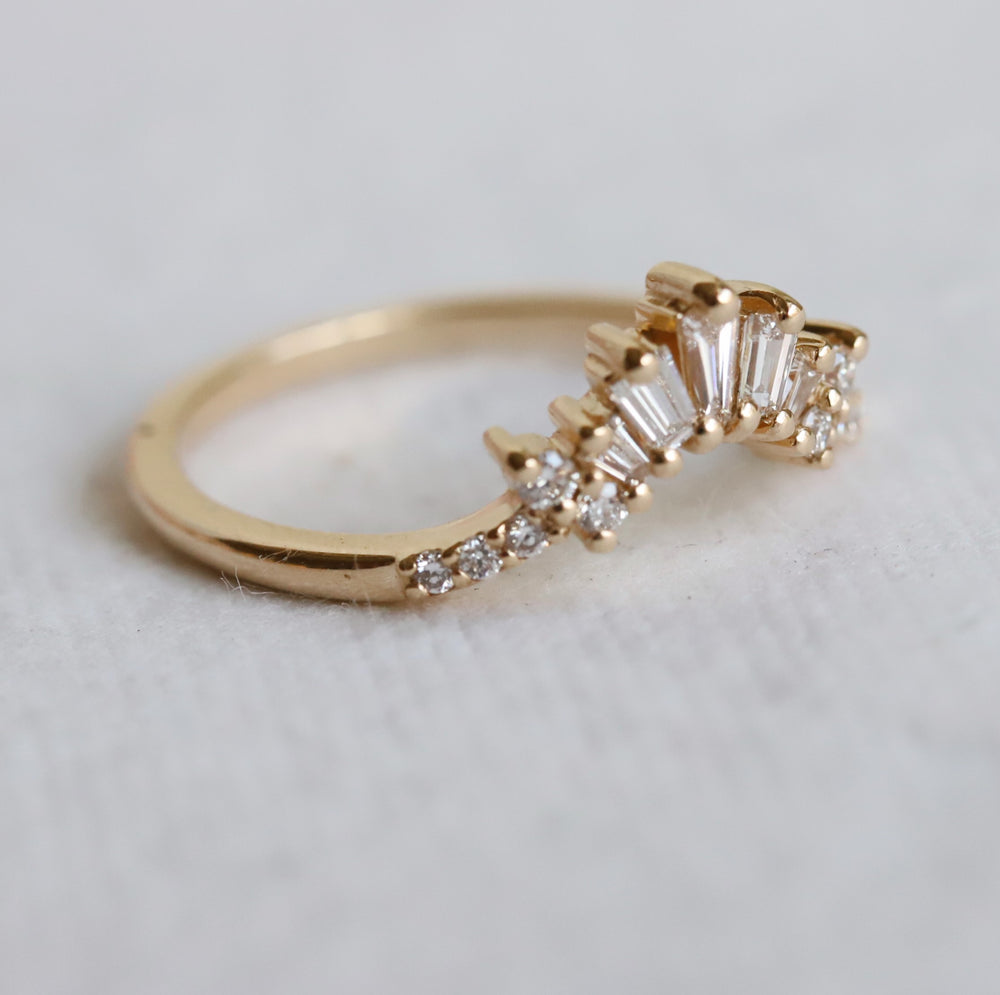 Empress Crown No.1 Pave' (Curve Band )