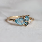 Bella | Blue Topaz Cluster Ring