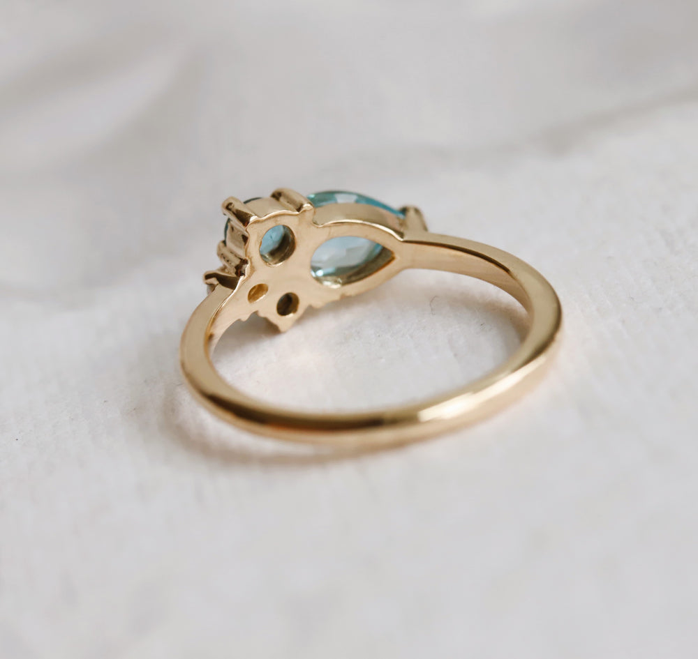 Bella | Blue Topaz Cluster Ring