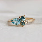 Bella | Blue Topaz Cluster Ring