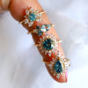 Lana | Round London Blue Topaz Halo Ring