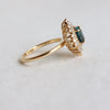 Lana | Round London Blue Topaz Halo Ring