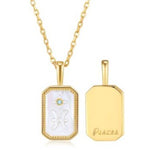 Stella | Zodiac Amulet Mother Of Pearl Necklace