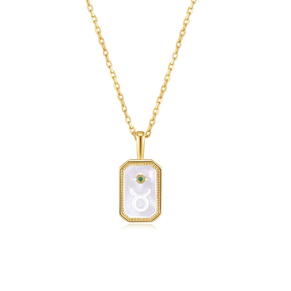 Stella | Zodiac Amulet Mother Of Pearl Necklace