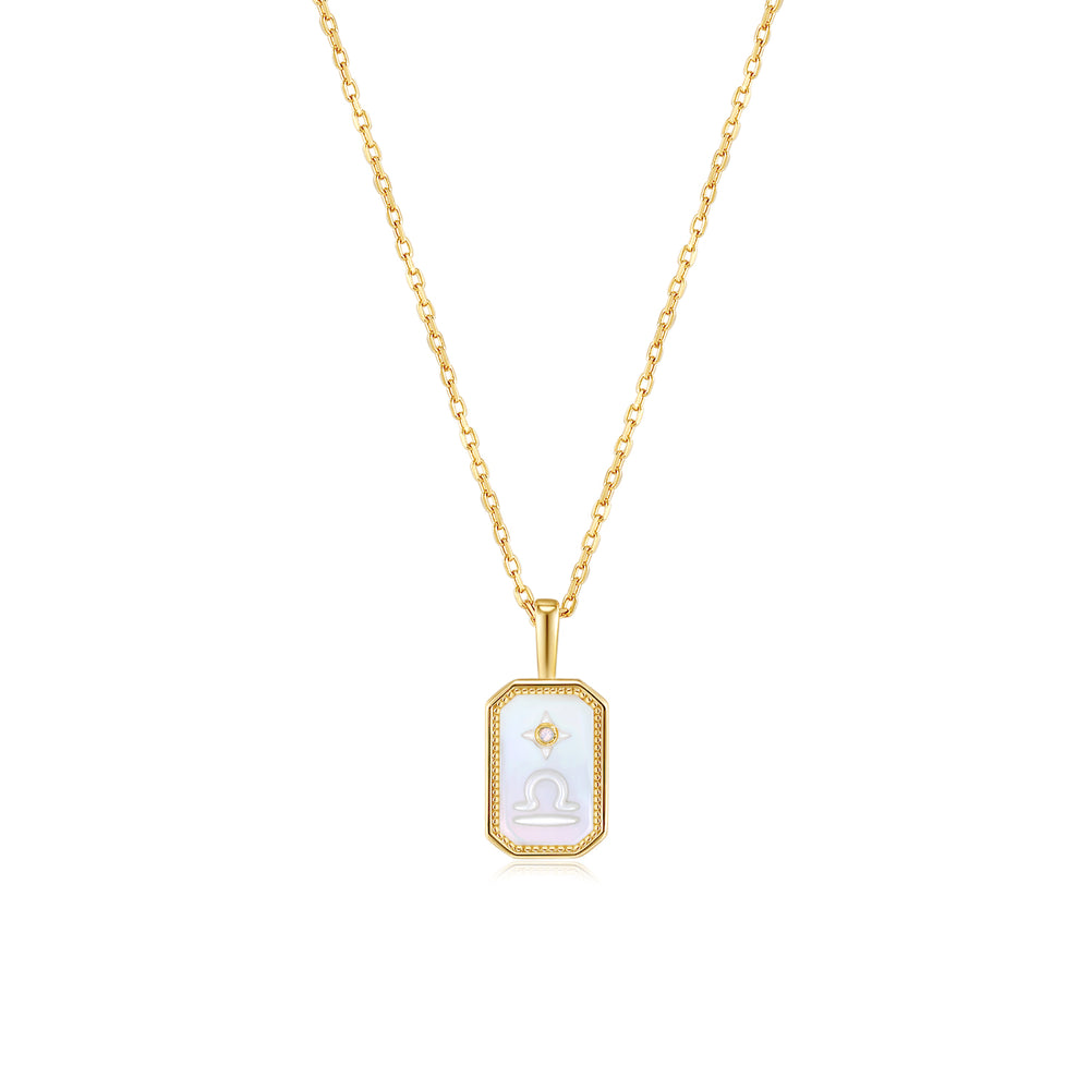 Stella | Zodiac Amulet Mother Of Pearl Necklace