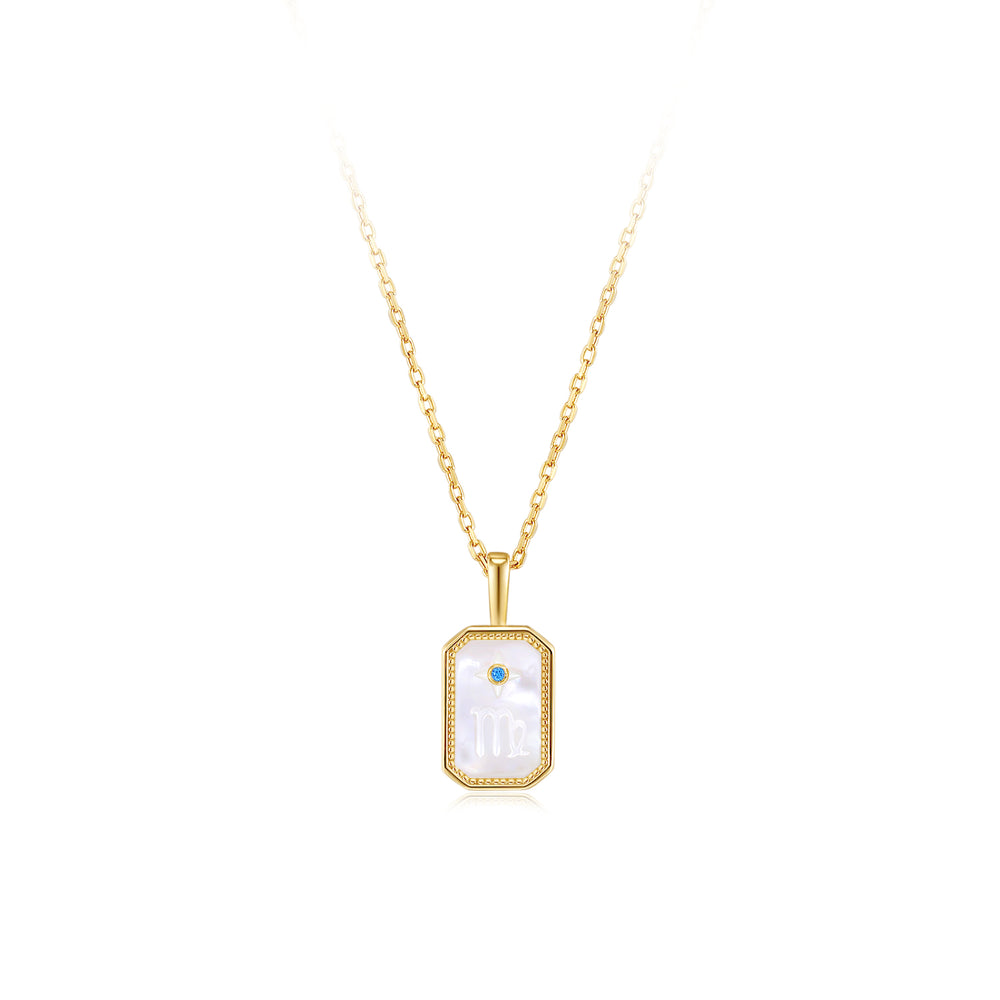 Stella | Zodiac Amulet Mother Of Pearl Necklace