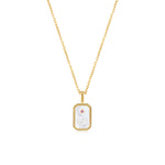 Stella | Zodiac Amulet Mother Of Pearl Necklace