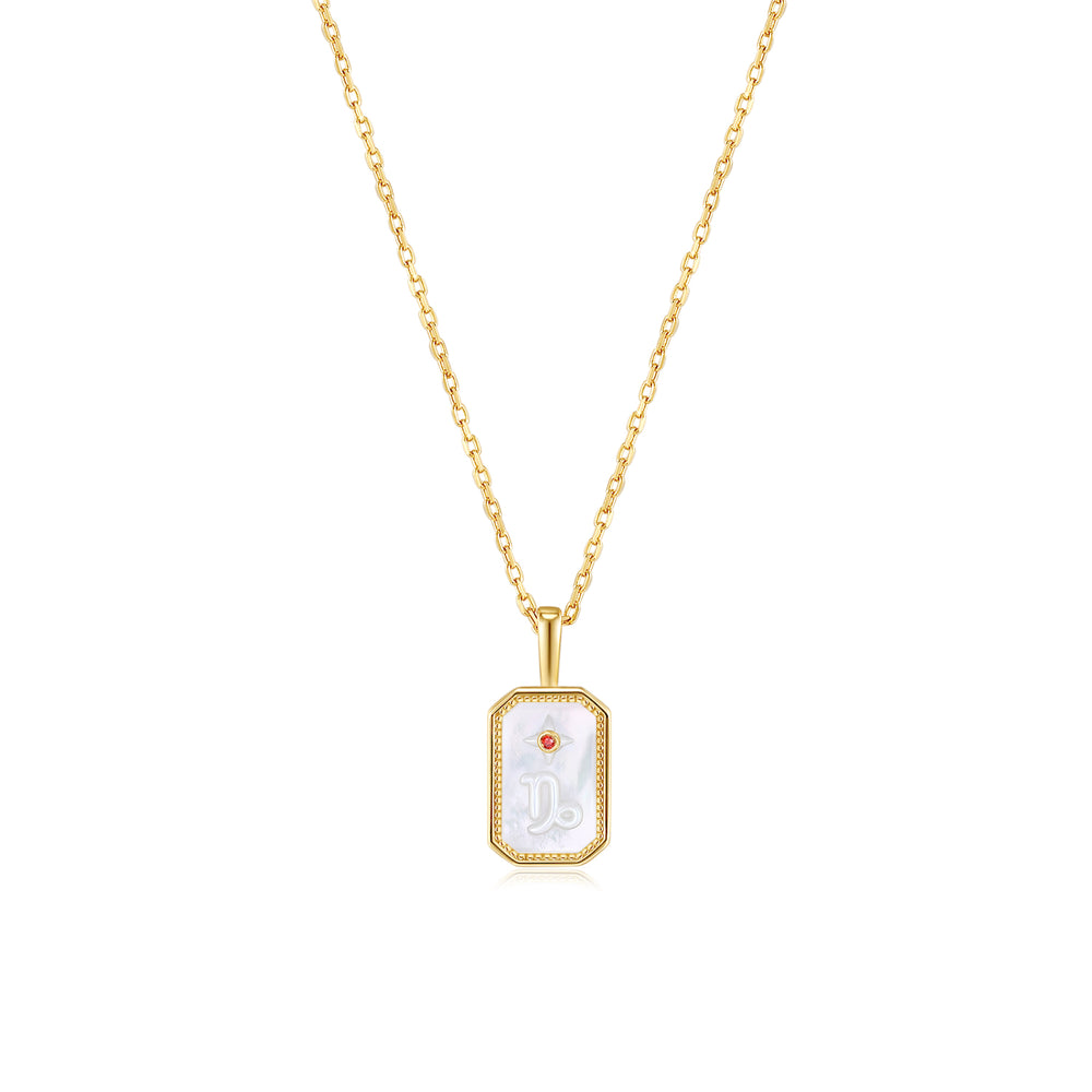 Stella | Zodiac Amulet Mother Of Pearl Necklace