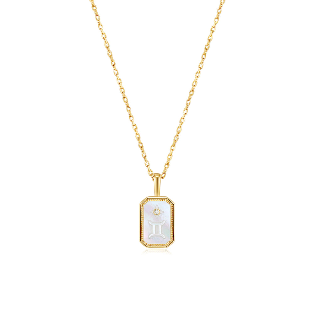 Stella | Zodiac Amulet Mother Of Pearl Necklace