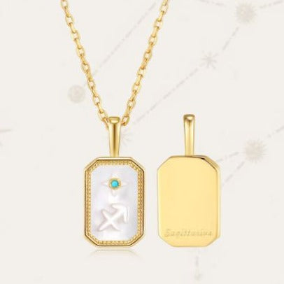 Stella | Zodiac Amulet Mother Of Pearl Necklace