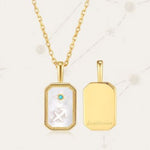 Stella | Zodiac Amulet Mother Of Pearl Necklace