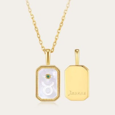 Stella | Zodiac Amulet Mother Of Pearl Necklace