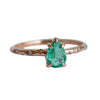Stella | Pear Emerald Starburst Ring
