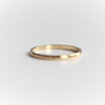 1 mm Half Round Wedding Band - Emi Conner Jewelry