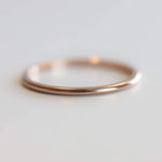 1 mm Half Round Wedding Band - Emi Conner Jewelry