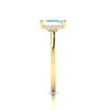 WYN Hidden Halo | Emerald Cut Solitaire Ring