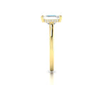 WYN Hidden Halo | Emerald Cut Solitaire Ring