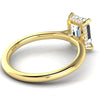 WYN Hidden Halo | Emerald Cut Solitaire Ring