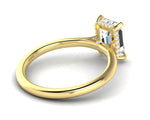 WYN Hidden Halo | Emerald Cut Solitaire Ring