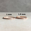 1.5 mm Half Round Wedding Band - Emi Conner Jewelry 