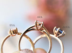 ALVA l Classic 1 Carat Round Peach Morganite Solitaire Ring - Emi Conner Jewelry 