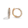 14K Huggie 0.6 ct. Diamond Hinged Hoop Earrings - Emi Conner Jewelry 