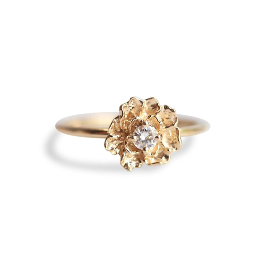 Peony No.2 | Diamond Stacking Ring