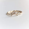 Empress Crown No.1 Straight Band | Dainty Art Deco Inspired 14K + Diamond Contour Band - Emi Conner Jewelry 