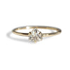 Trinity | 14K Trillion Diamond Solitaire Ring - Emi Conner Jewelry 